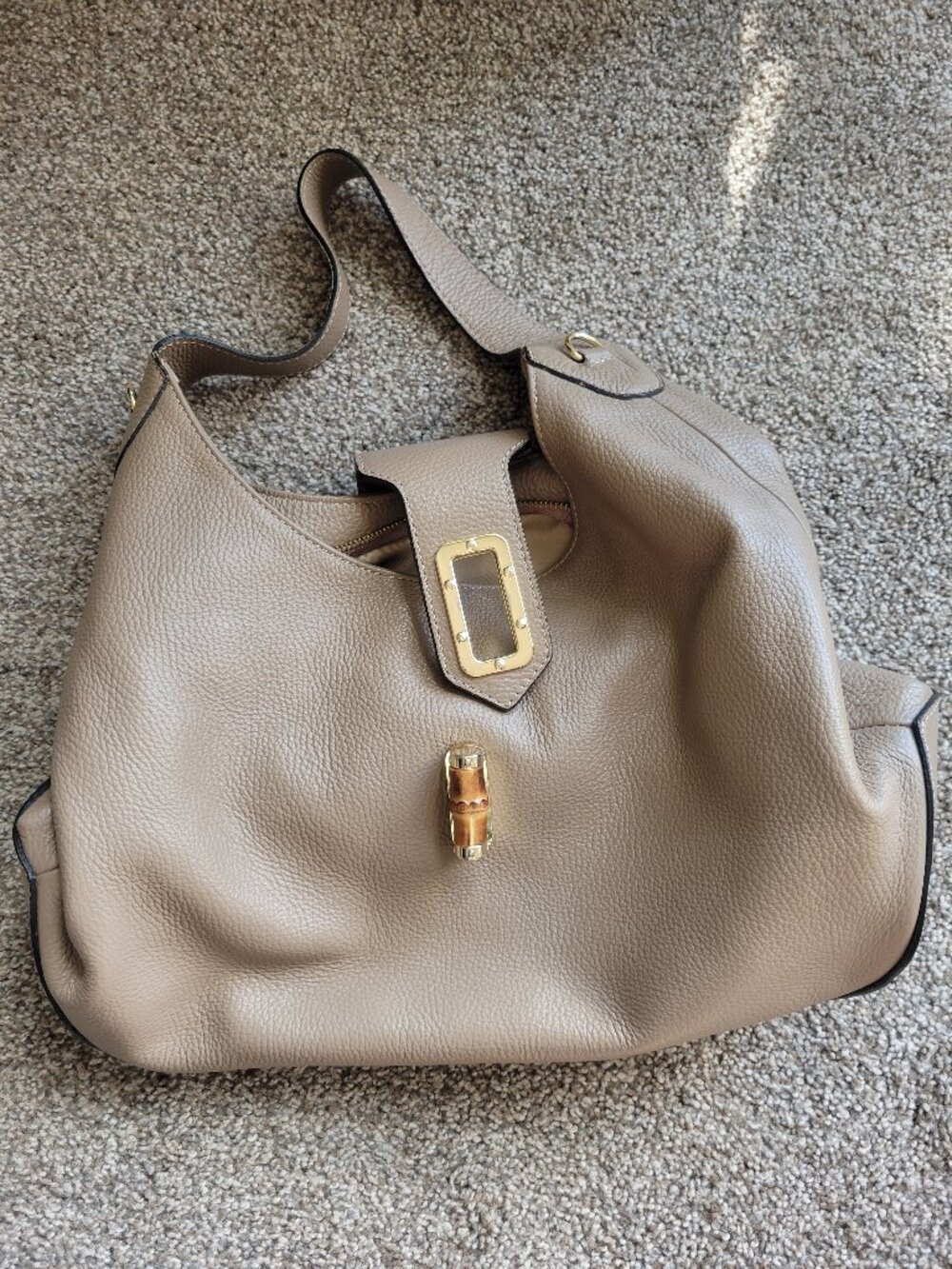 Ron White Shoulder Bag Genuine Leather. Made In Italy